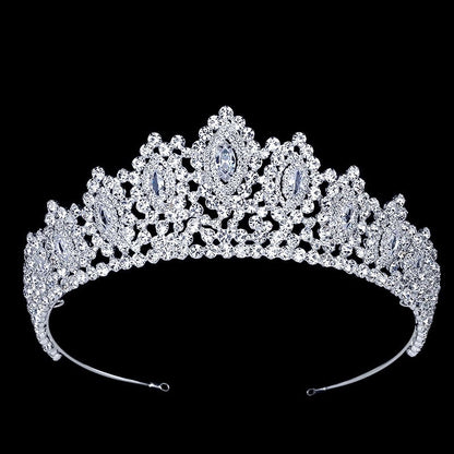 "Denali" - Silver Cubic Zirconia Bridal Tiara