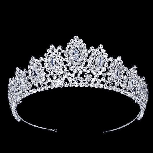 "Denali" - Silver Cubic Zirconia Bridal Tiara