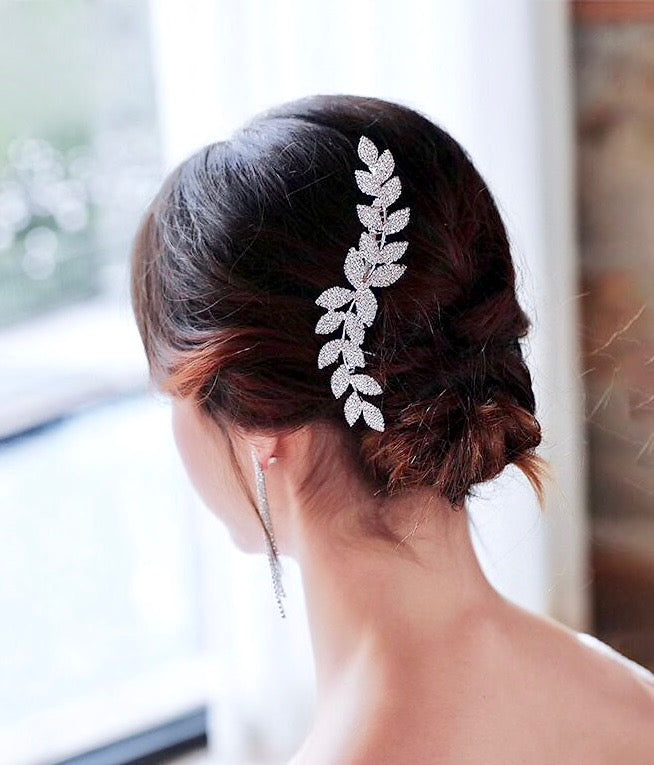 "Cheyenne" - Crystal Bridal Hair Comb - Available in Rose Gold, Silver and Yellow Gold