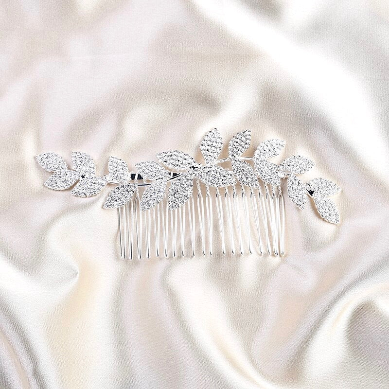 "Cheyenne" - Crystal Bridal Hair Comb - Available in Rose Gold, Silver and Yellow Gold