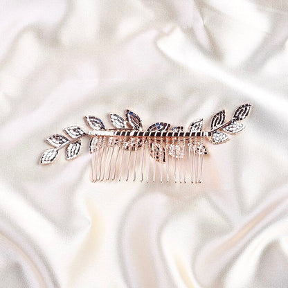 "Cheyenne" - Crystal Bridal Hair Comb - Available in Rose Gold, Silver and Yellow Gold