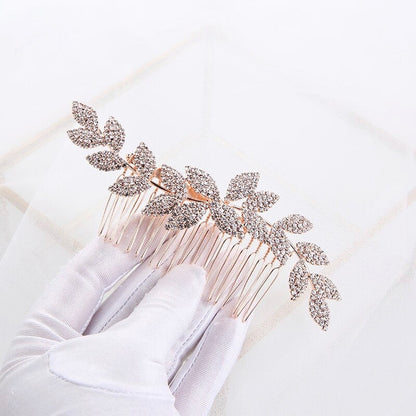 "Cheyenne" - Crystal Bridal Hair Comb - Available in Rose Gold, Silver and Yellow Gold