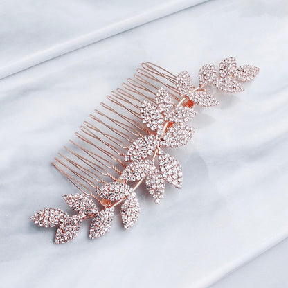 "Cheyenne" - Crystal Bridal Hair Comb - Available in Rose Gold, Silver and Yellow Gold