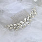 Amina - Silver Austrian Crystal Bridal Hair Comb
