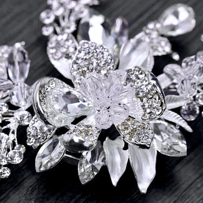 "Stephanie" - Austrian Crystal Bridal Headband / Hair Vine