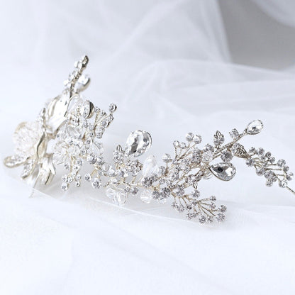 "Stephanie" - Austrian Crystal Bridal Headband / Hair Vine