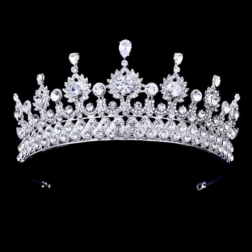 Ryleigh - Crystal Wedding Tiara - Available in Silver and Gold