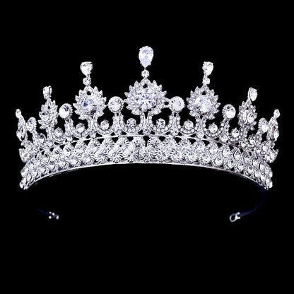 Ryleigh - Crystal Wedding Tiara - Available in Silver and Gold