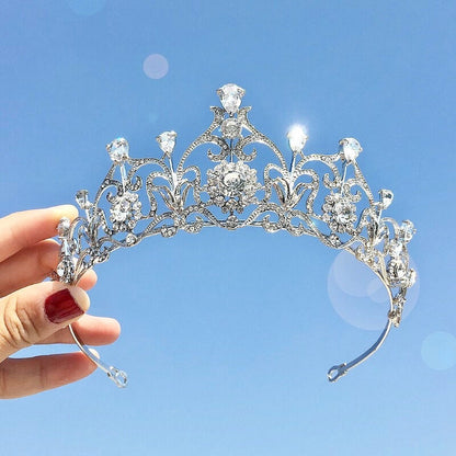 Alena - Silver Cubic Zirconia Bridal Tiara