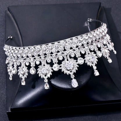 Ryleigh - Crystal Wedding Tiara - Available in Silver and Gold