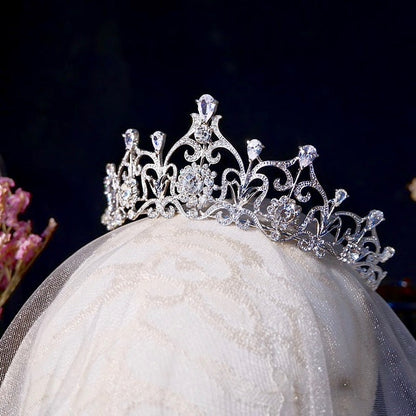 Alena - Silver Cubic Zirconia Bridal Tiara