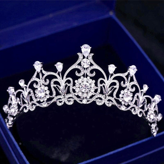 Alena - Silver Cubic Zirconia Bridal Tiara
