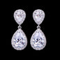 Eniko - Cubic Zirconia Bridal Earrings - Available in Silver, Rose Gold and Yellow Gold