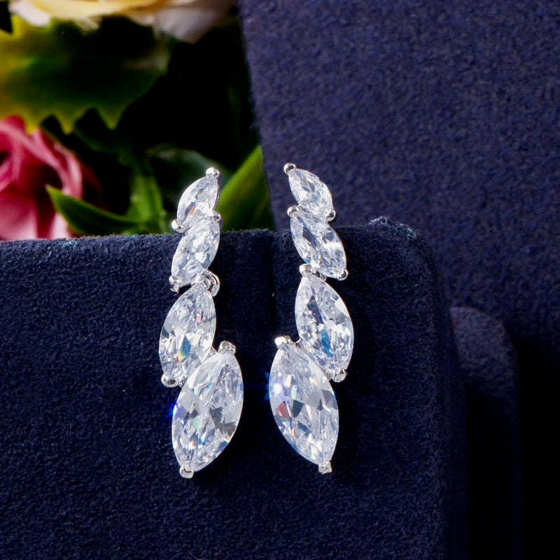 Taylor - Silver Cubic Zirconia Bridal Jewelry Set