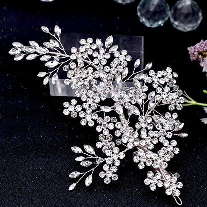 Encantada - Crystal Bridal Headdress - Available in Silver and Gold