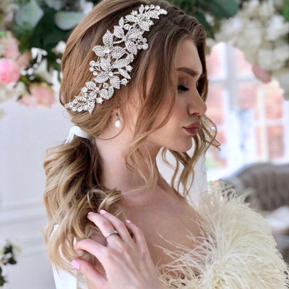 Ariel - Austrian Crystal Bridal Hair Comb - Available in Silver, Rose Gold and Yellow Gold