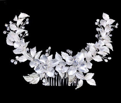 "Venice" - Crystal Bridal Hair Comb - Available in Rose Gold, Silver and Yellow Gold