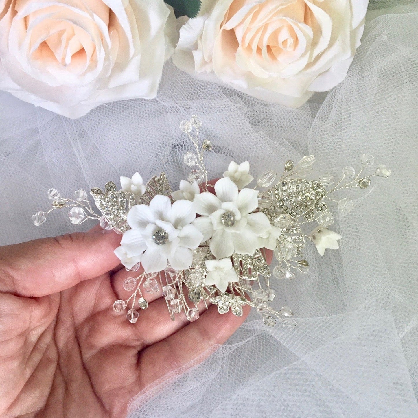 Hope - Crystal Bridal Hair Comb
