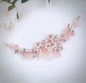 "Roseann" - Pearl and Crystal Bridal Hair Comb - Available in Silver, Rose Gold and Yellow Gold
