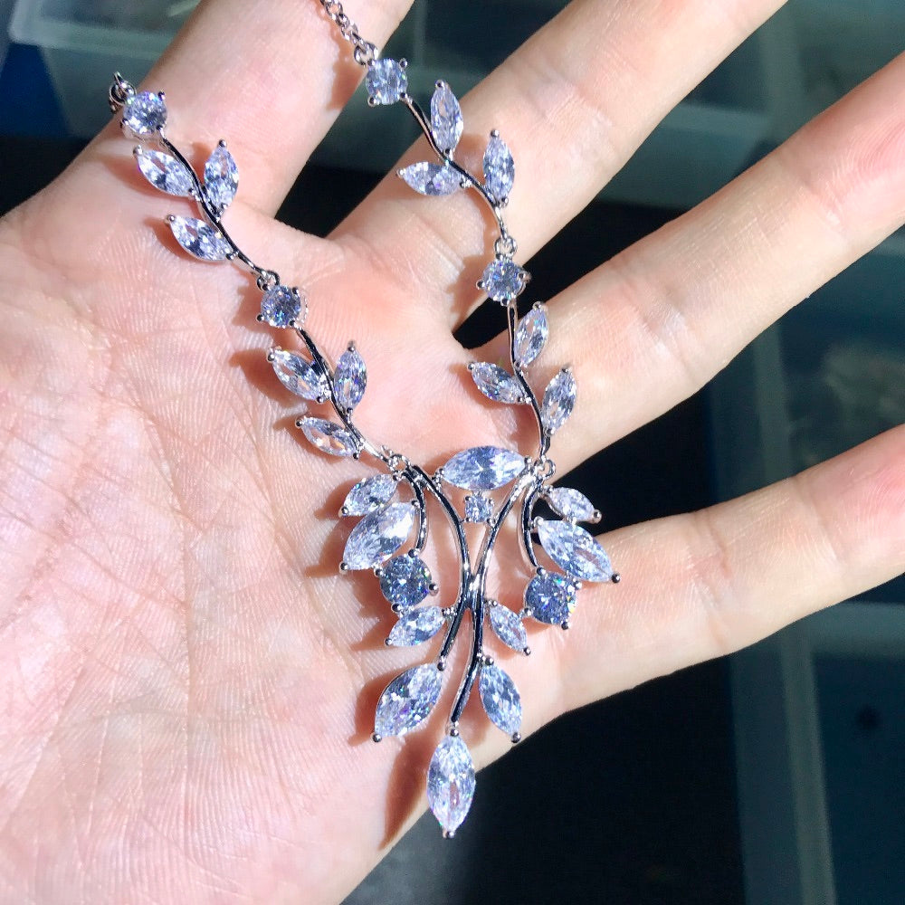 Jillian - Cubic Zirconia Bridal Jewelry Set - Available in Silver and Gold