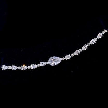 Marion - Silver Cubic Zirconia Bridal Three-Piece Jewelry Set