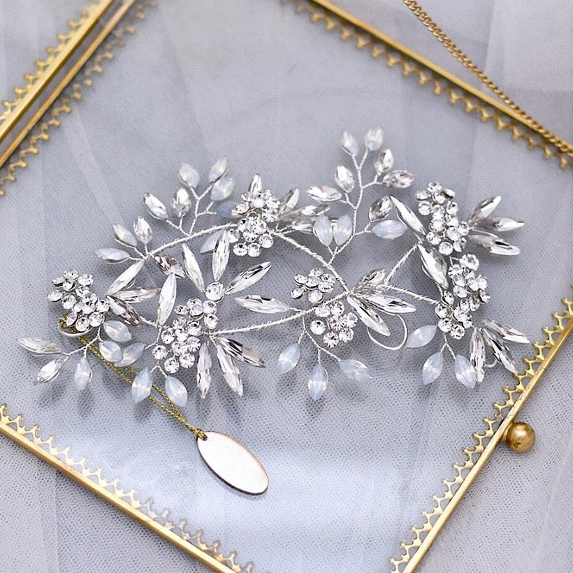 Lora -  Opal Bridal Hair Accessory