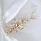 Holly - Gold Pearl and Opal Bridal Hair Clip