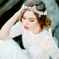 "Larissa" - Silver Pearl and Crystal Bridal Headband