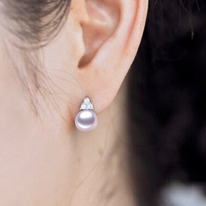 "Sonja" - Sterling Silver and Natural Pearl Bridal Jewelry Set