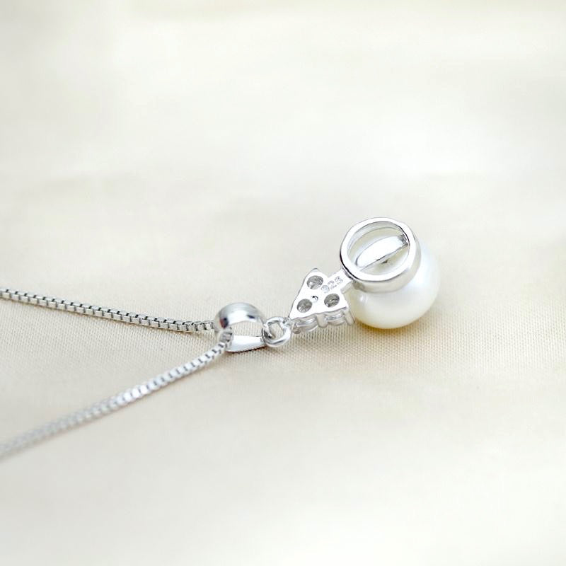 "Sonja" - Sterling Silver and Natural Pearl Bridal Jewelry Set
