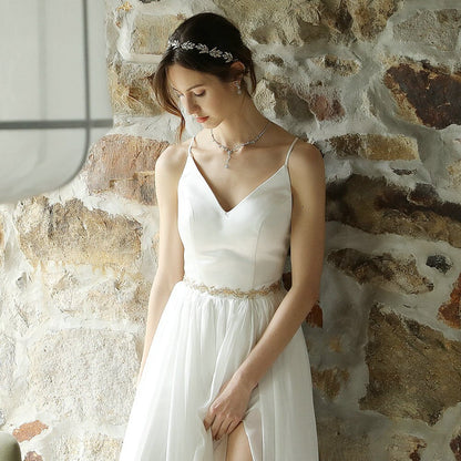 Uma - Crystal Wired Bridal Belt - Available in Silver, Rose Gold and Yellow Gold
