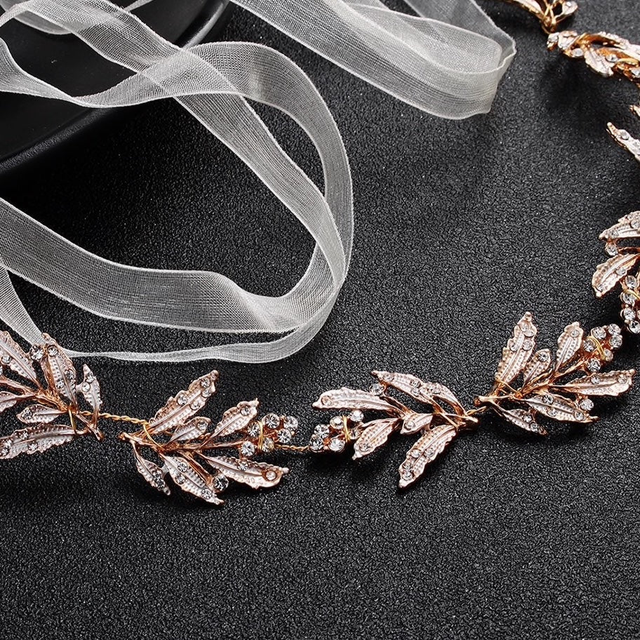 Uma - Crystal Wired Bridal Belt - Available in Silver, Rose Gold and Yellow Gold