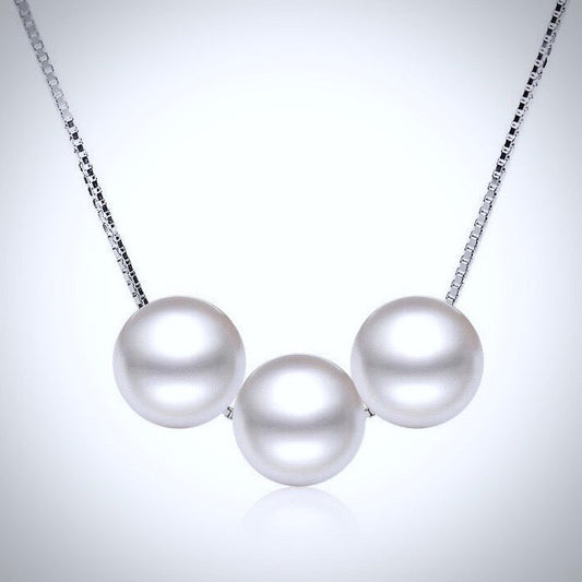 "Luna" - Pearl Bridal Necklace, Bridesmaids Gift