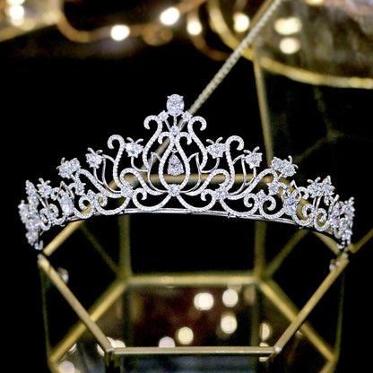 Cierra - Silver Cubic Zirconia Bridal Tiara