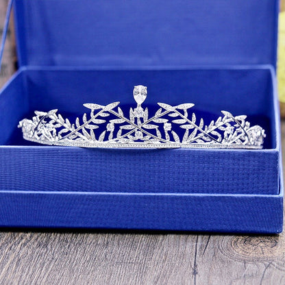 Julia - Silver Cubic Zirconia Bridal Tiara