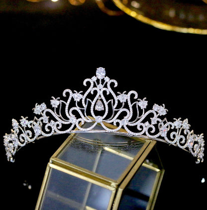 Cierra - Silver Cubic Zirconia Bridal Tiara