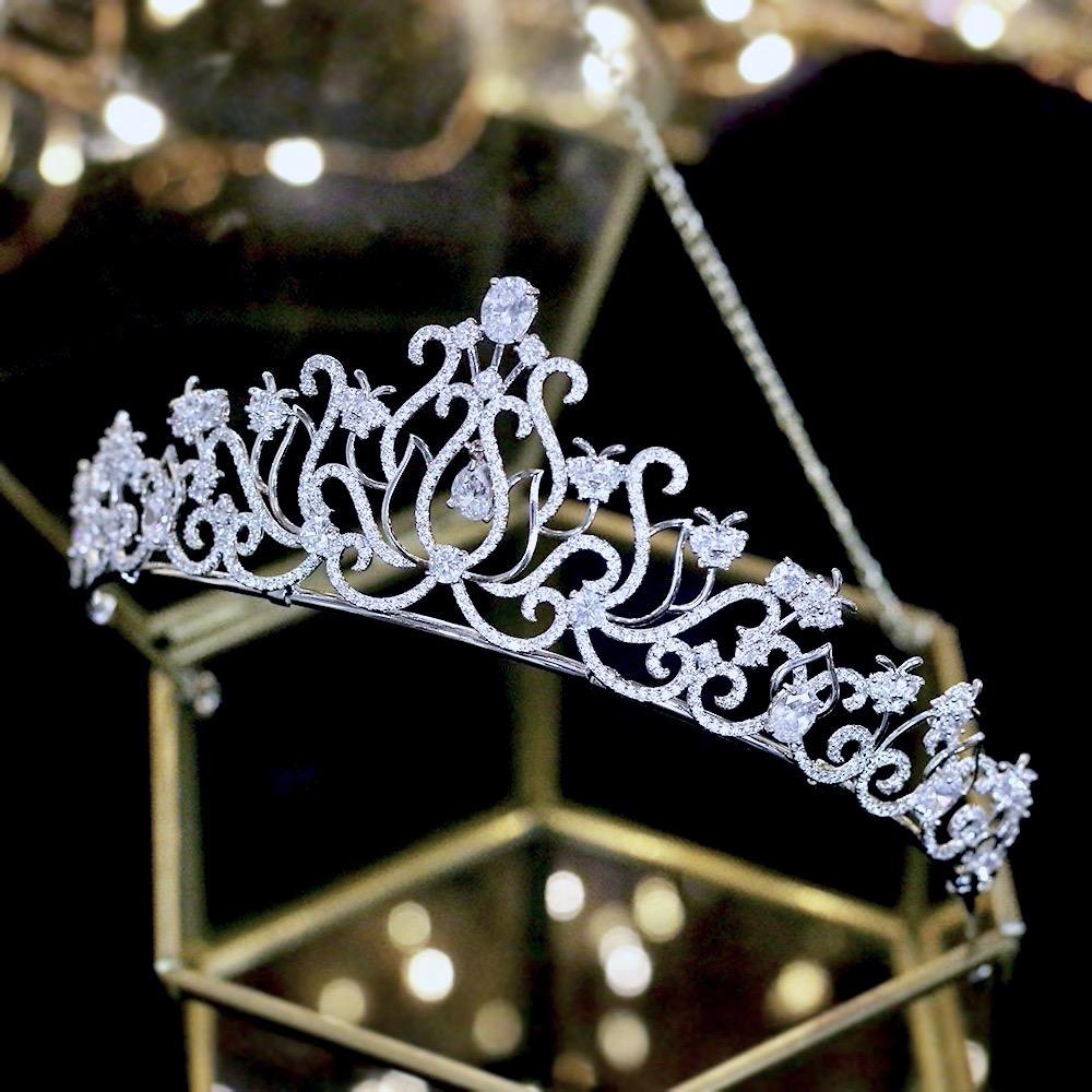 Cierra - Silver Cubic Zirconia Bridal Tiara