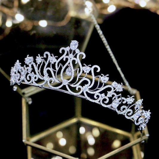 Cierra - Silver Cubic Zirconia Bridal Tiara