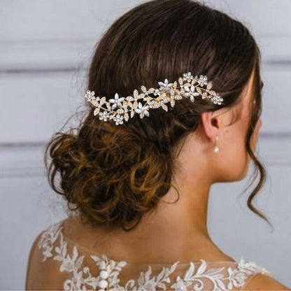 "Berenice" - Austrian Crystal Hair Comb - Available in Rose Gold, Silver and Yellow Gold