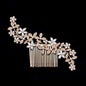 "Berenice" - Austrian Crystal Hair Comb - Available in Rose Gold, Silver and Yellow Gold