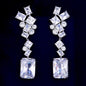 Sarissa - Cubic Zirconia Bridal Earrings - Available in Silver and Rose Gold