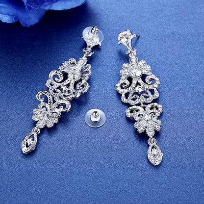 Jean - Rhinestone Bridal Earrings