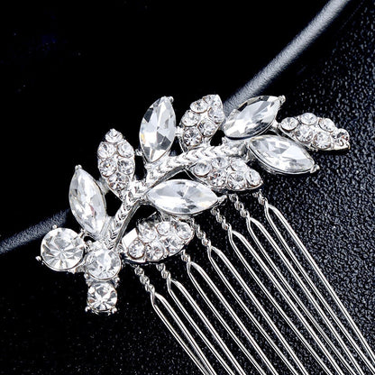 "Nia" - Crystal Bridal Hair Comb - Available in Gold and Silver