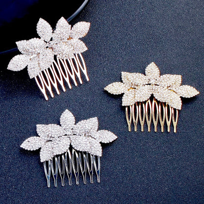 "Agnes" - Crystal Bridal Hair Comb - Available in Silver, Yellow Gold and Rose Gold