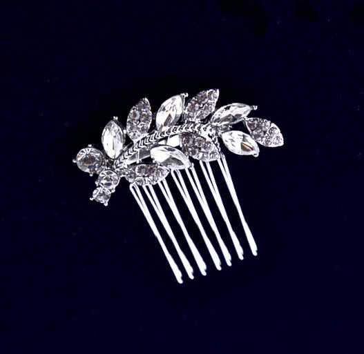 "Nia" - Crystal Bridal Hair Comb - Available in Gold and Silver