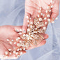 Lynn - Pearl and Crystal Bridal Hair Comb - Available in Rose Gold, Silver and Yellow Gold