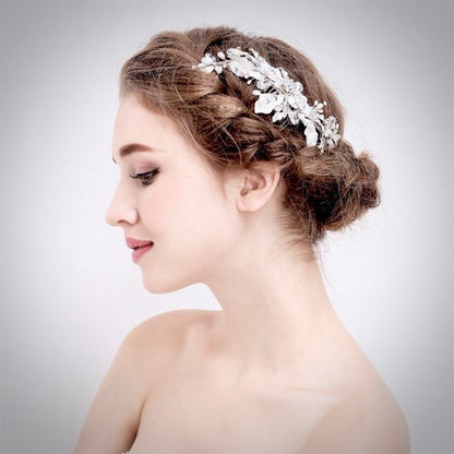"Cassidy" - Freshwater Pearl and Crystal Bridal Hair Comb