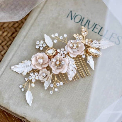 Cheryl - Bohemian Gold Bridal Hair Comb