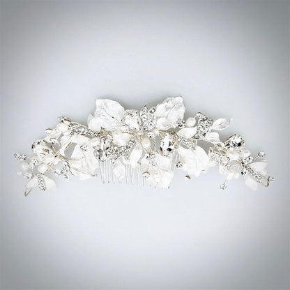"Cassidy" - Freshwater Pearl and Crystal Bridal Hair Comb