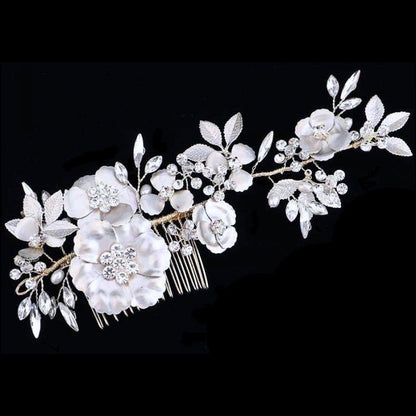 Amaya - Pearl and Crystal Bridal Hair Comb
